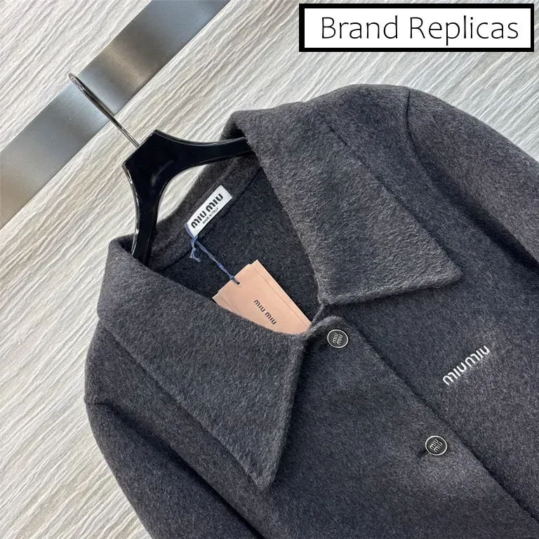 Miumiu grey wool coat